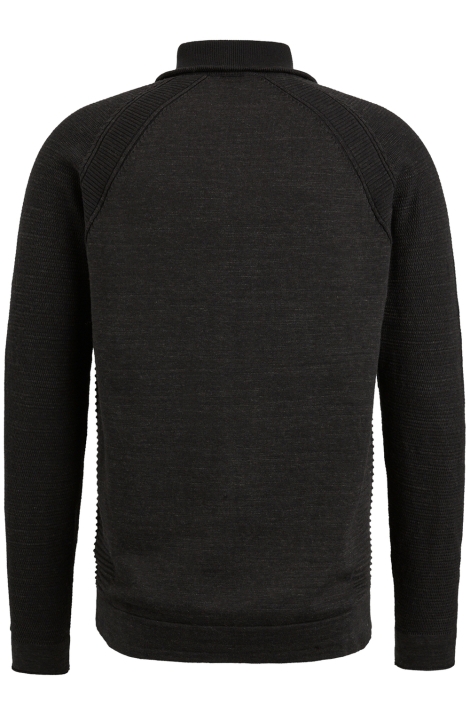 Cast Iron half zip collar cotton heather pla